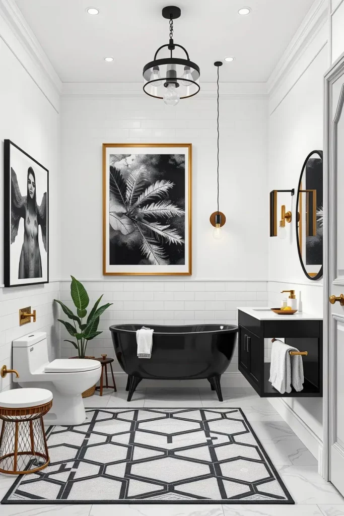 64 Black and White Bathroom Ideas 2026 for Modern and Timeless Designs