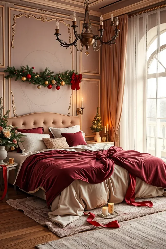 65 Best Xmas Bedroom Decor Ideas 2025 to Create a Cozy and Magical Holiday Retreat