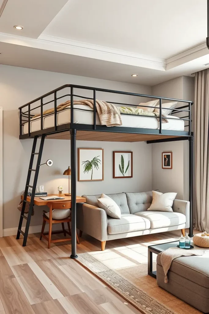64 Loft Bed Ideas 2026: Modern Space-Saving Designs for Small Bedrooms