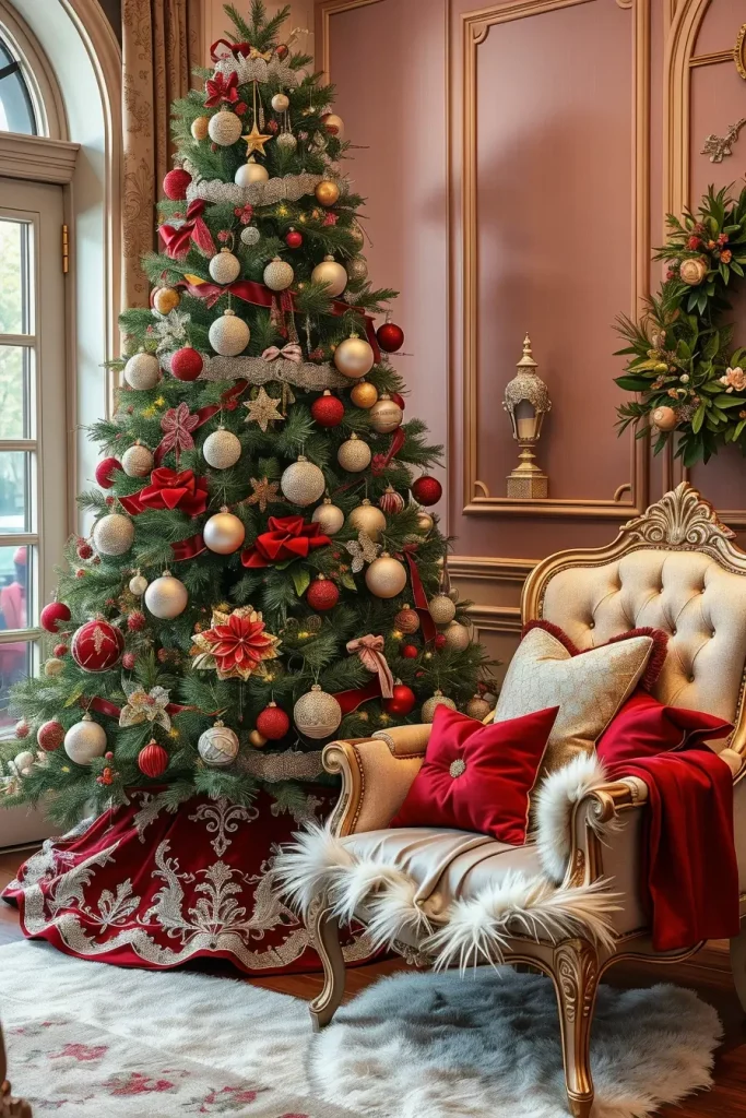 63 Red and Silver Christmas Tree 2025 Ideas for a Timeless Holiday Look