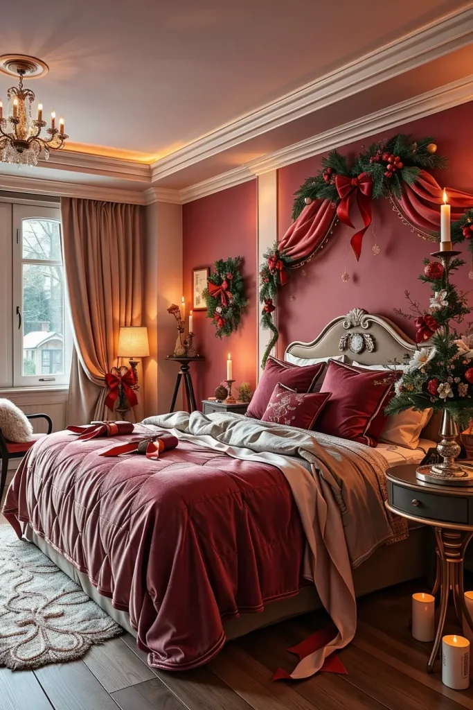 65 Best Xmas Bedroom Decor Ideas 2025 to Create a Cozy and Magical Holiday Retreat