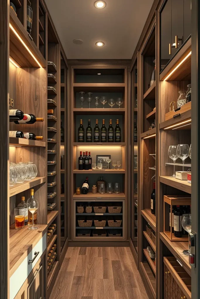 64 Narrow Walk-In Pantry Ideas 2026 for Smart and Stylish Small Spaces