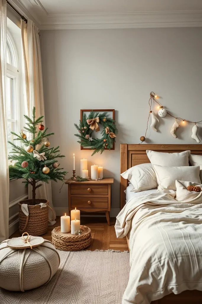 65 Best Xmas Bedroom Decor Ideas 2025 to Create a Cozy and Magical Holiday Retreat