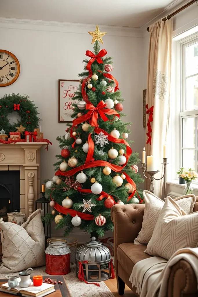 63 Red and Silver Christmas Tree 2025 Ideas for a Timeless Holiday Look