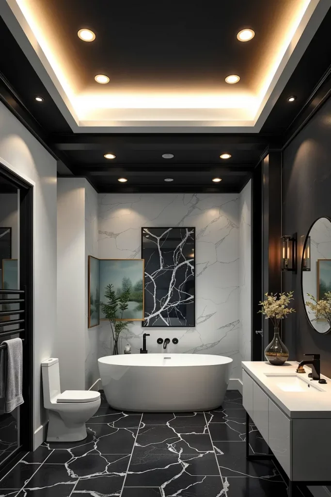 64 Black and White Bathroom Ideas 2026 for Modern and Timeless Designs