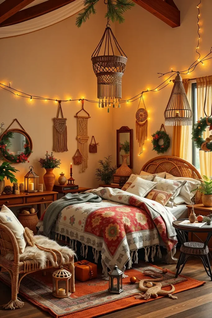 65 Best Xmas Bedroom Decor Ideas 2025 to Create a Cozy and Magical Holiday Retreat