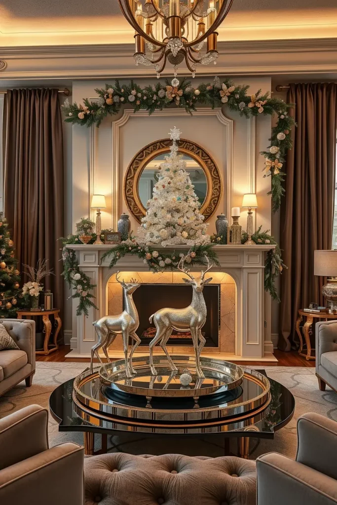 64 Mantle Xmas Decorations Ideas 2025: Stylish, Modern & Unique Fireplace Inspiration
