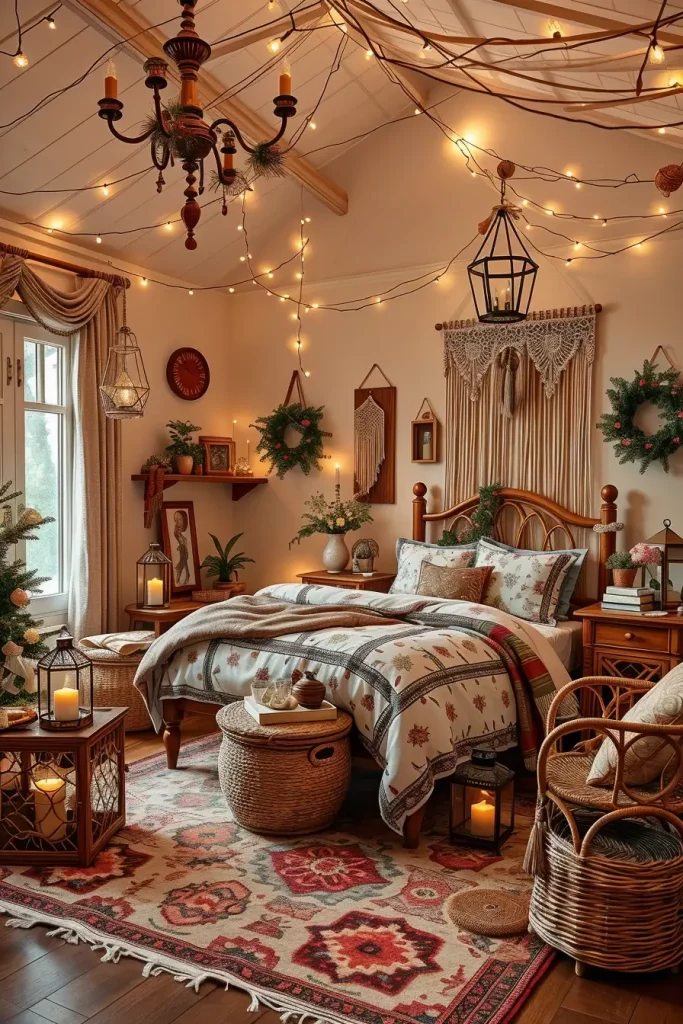 65 Best Xmas Bedroom Decor Ideas 2025 to Create a Cozy and Magical Holiday Retreat