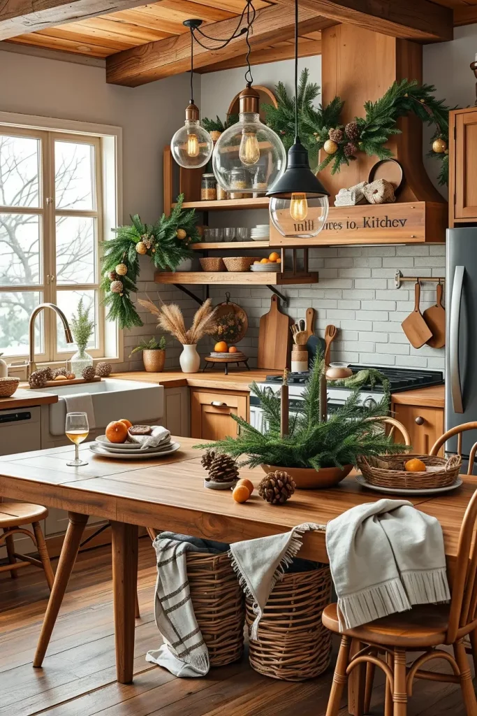 65 Best Xmas Kitchen Decor Inspo 2025: Modern Christmas Kitchen Ideas for a Stylish Holiday Look