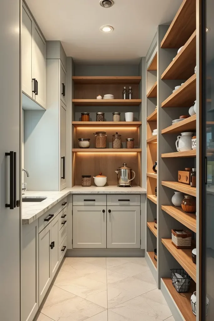 64 Narrow Walk-In Pantry Ideas 2026 for Smart and Stylish Small Spaces