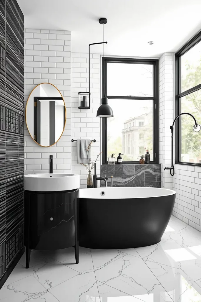 64 Black and White Bathroom Ideas 2026 for Modern and Timeless Designs