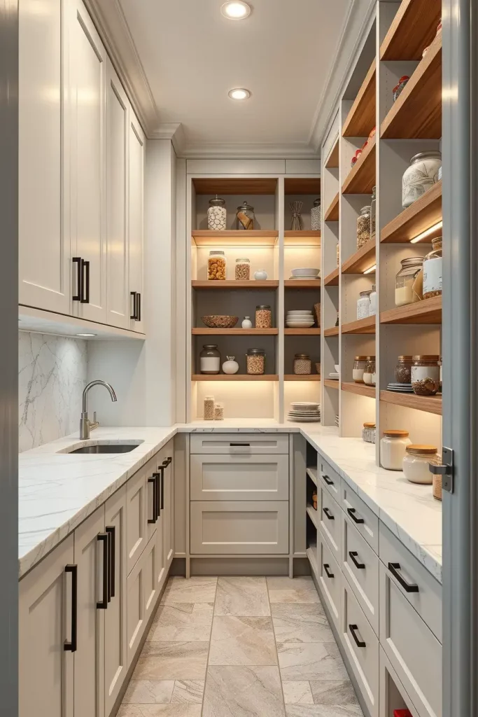 64 Narrow Walk-In Pantry Ideas 2026 for Smart and Stylish Small Spaces
