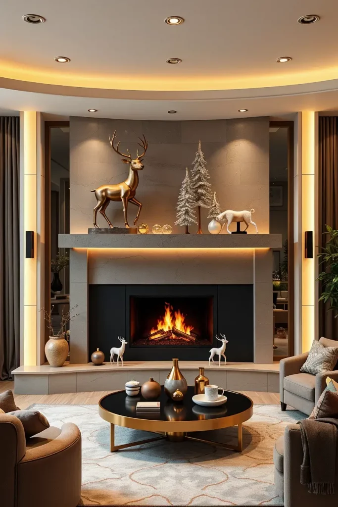 64 Mantle Xmas Decorations Ideas 2025: Stylish, Modern & Unique Fireplace Inspiration