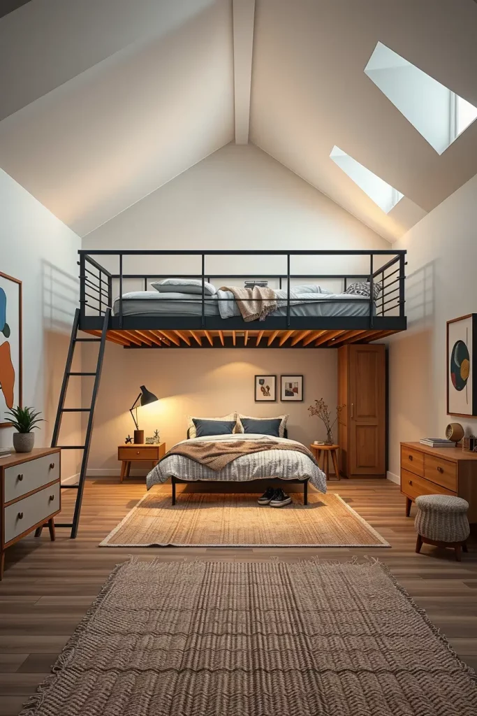 64 Loft Bed Ideas 2026: Modern Space-Saving Designs for Small Bedrooms