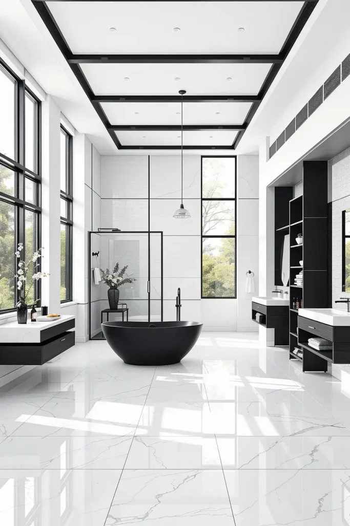 64 Black and White Bathroom Ideas 2026 for Modern and Timeless Designs