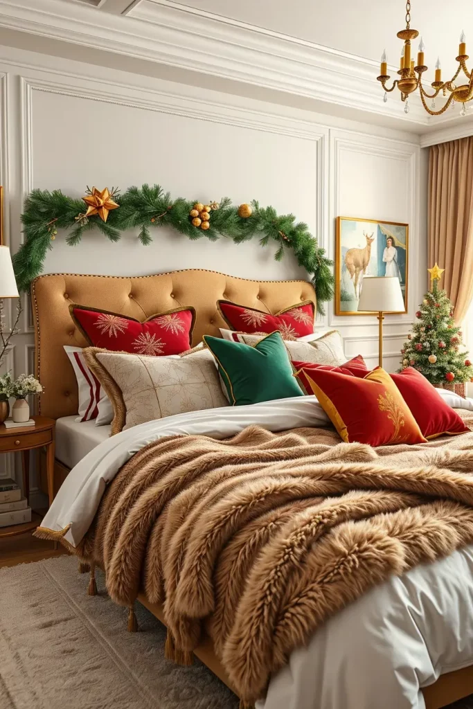 65 Best Xmas Bedroom Decor Ideas 2025 to Create a Cozy and Magical Holiday Retreat