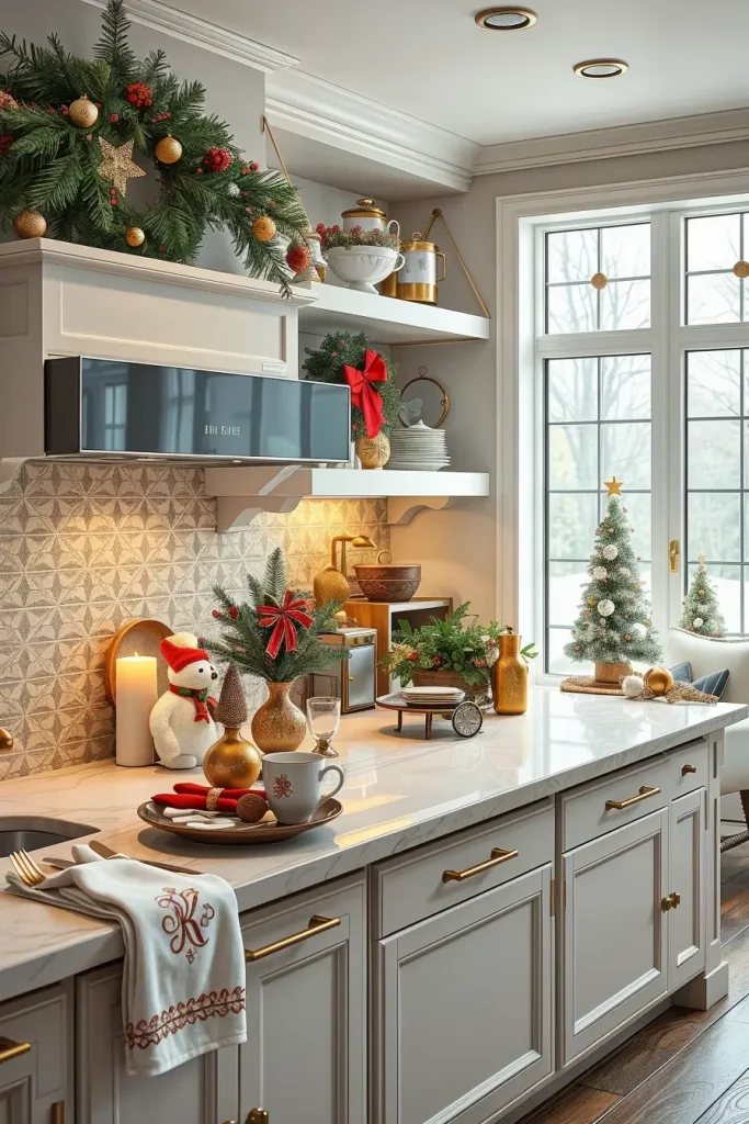 65 Best Xmas Kitchen Decor Inspo 2025: Modern Christmas Kitchen Ideas for a Stylish Holiday Look