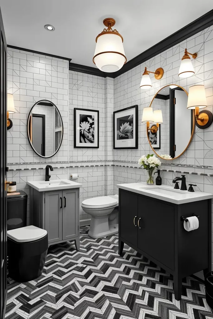 64 Black and White Bathroom Ideas 2026 for Modern and Timeless Designs