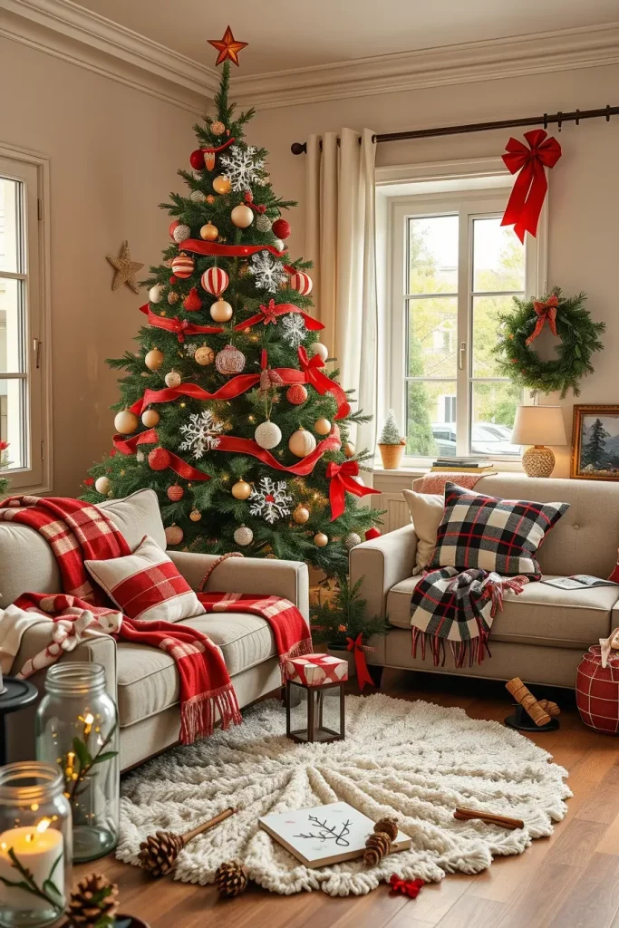 64 Red and White Christmas Tree 2025 Ideas for a Stylish Holiday Home