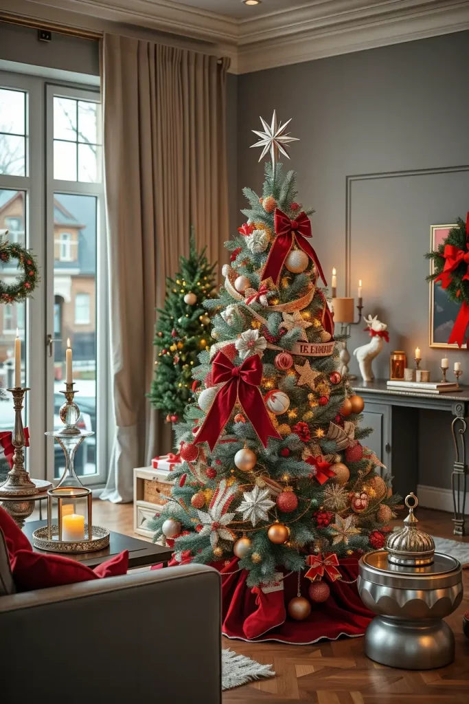 63 Red and Silver Christmas Tree 2025 Ideas for a Timeless Holiday Look