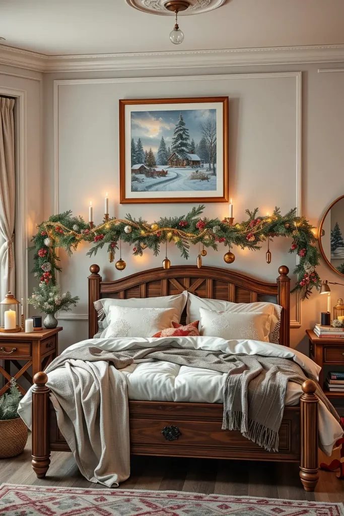 65 Best Xmas Bedroom Decor Ideas 2025 to Create a Cozy and Magical Holiday Retreat