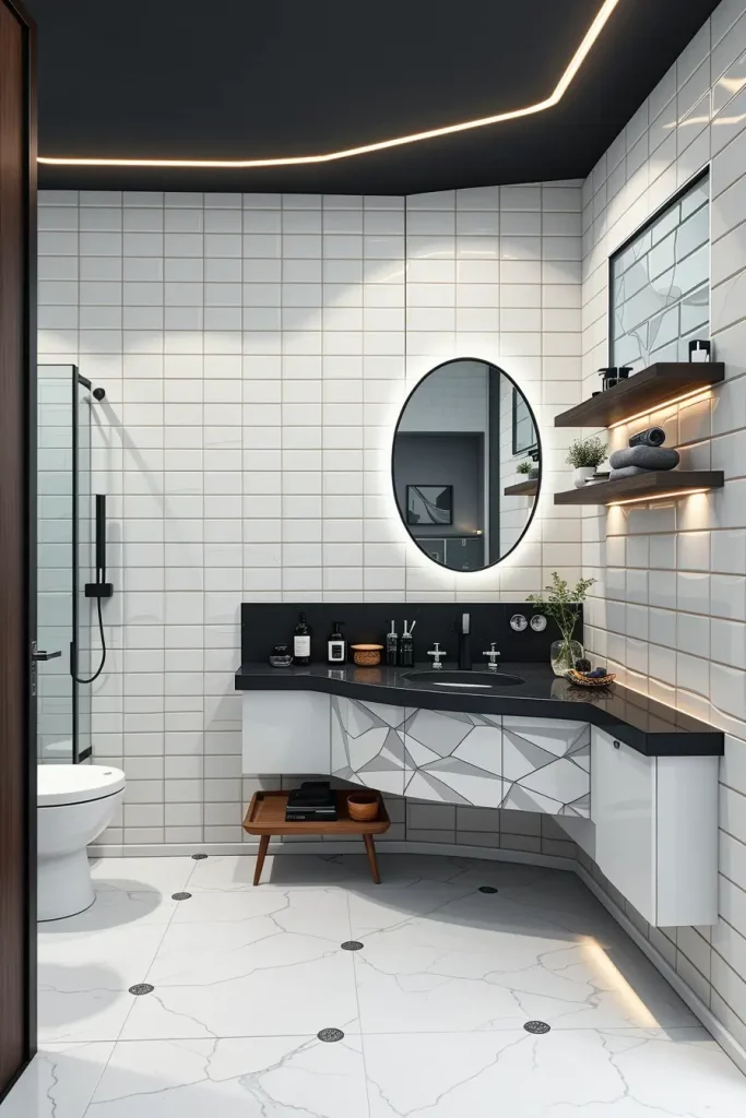 64 Black and White Bathroom Ideas 2026 for Modern and Timeless Designs
