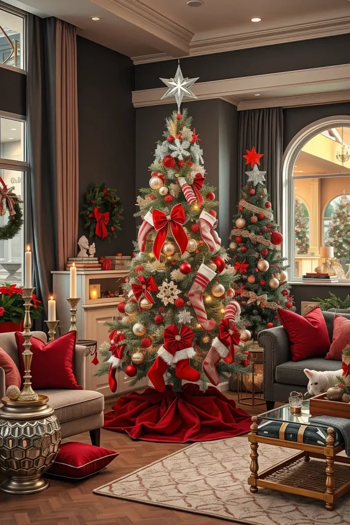 63 Red and Silver Christmas Tree 2025 Ideas for a Timeless Holiday Look