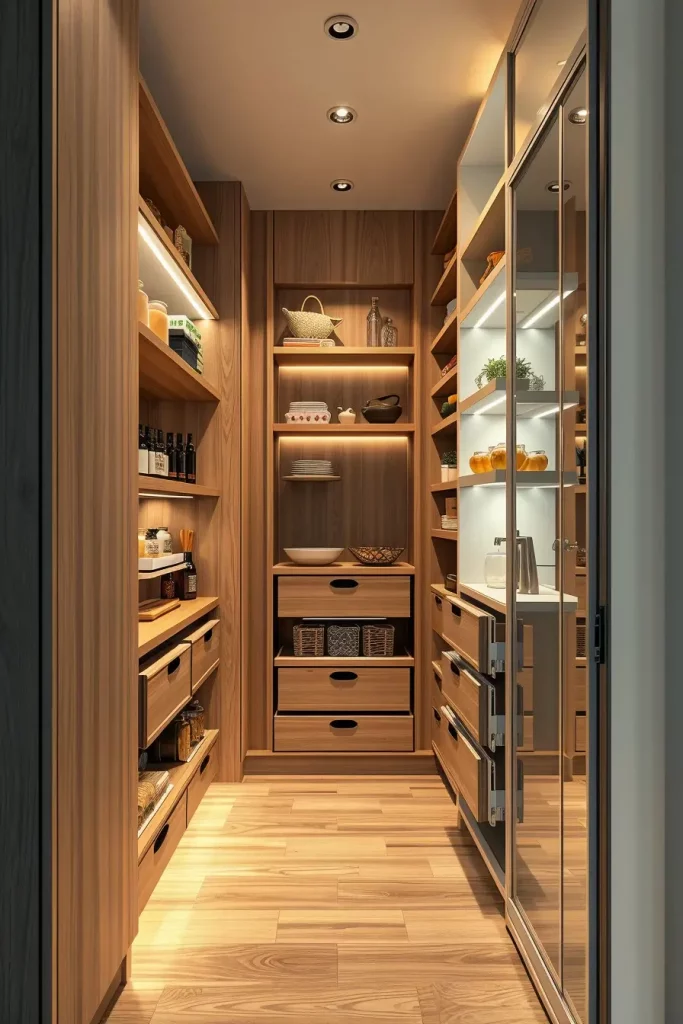 64 Narrow Walk-In Pantry Ideas 2026 for Smart and Stylish Small Spaces