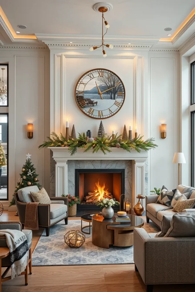 64 Mantle Xmas Decorations Ideas 2025: Stylish, Modern & Unique Fireplace Inspiration