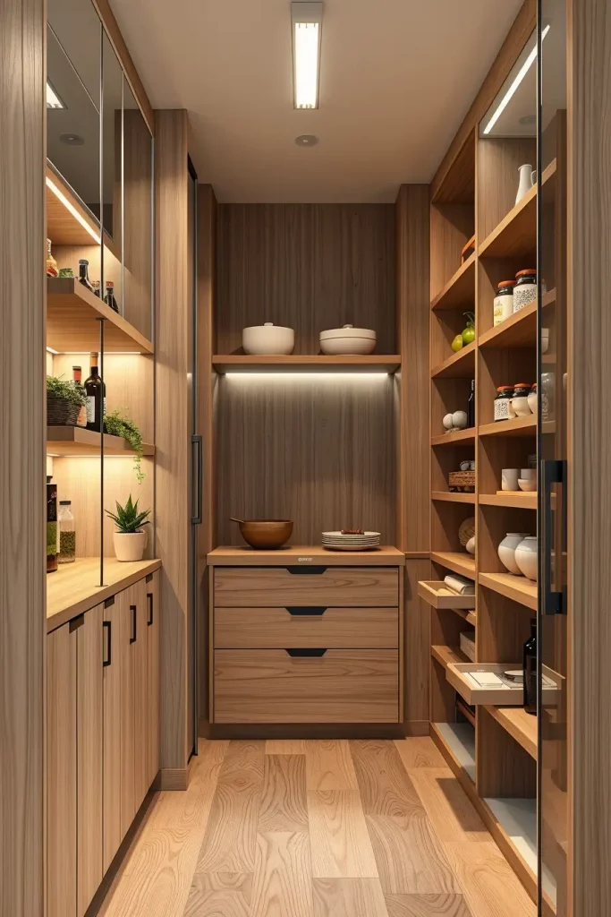 64 Narrow Walk-In Pantry Ideas 2026 for Smart and Stylish Small Spaces