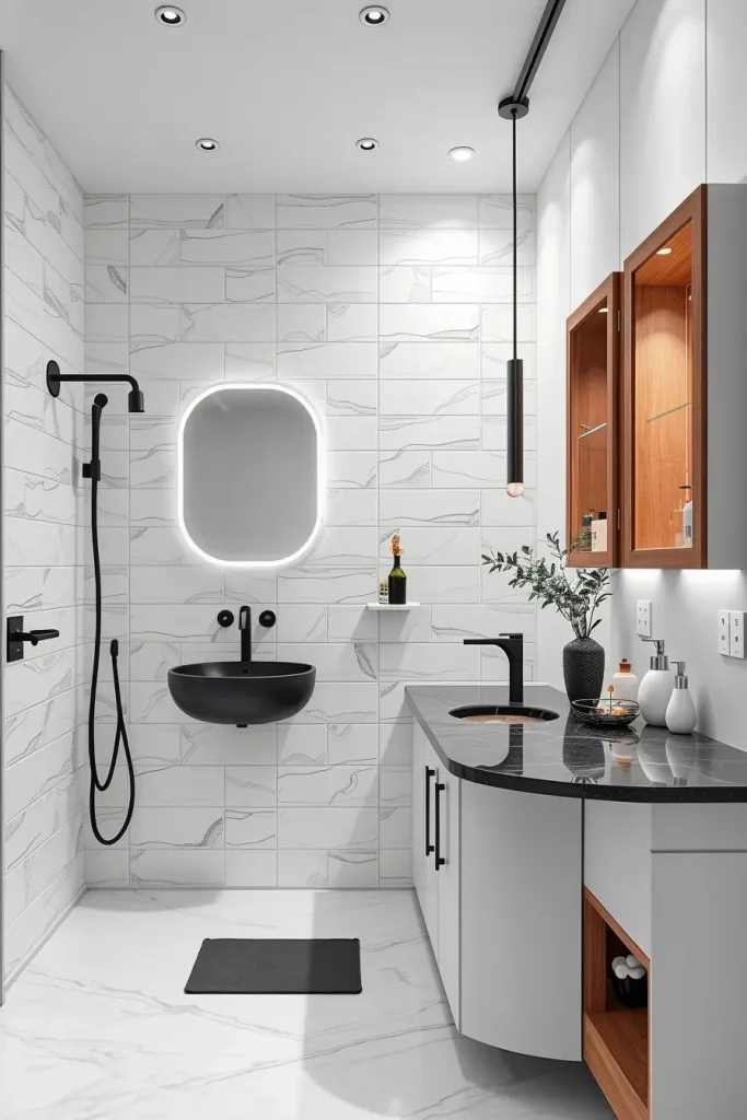 64 Black and White Bathroom Ideas 2026 for Modern and Timeless Designs