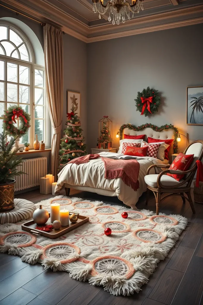 65 Best Xmas Bedroom Decor Ideas 2025 to Create a Cozy and Magical Holiday Retreat