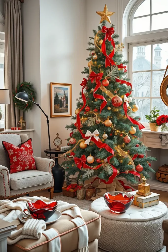 64 Red and White Christmas Tree 2025 Ideas for a Stylish Holiday Home