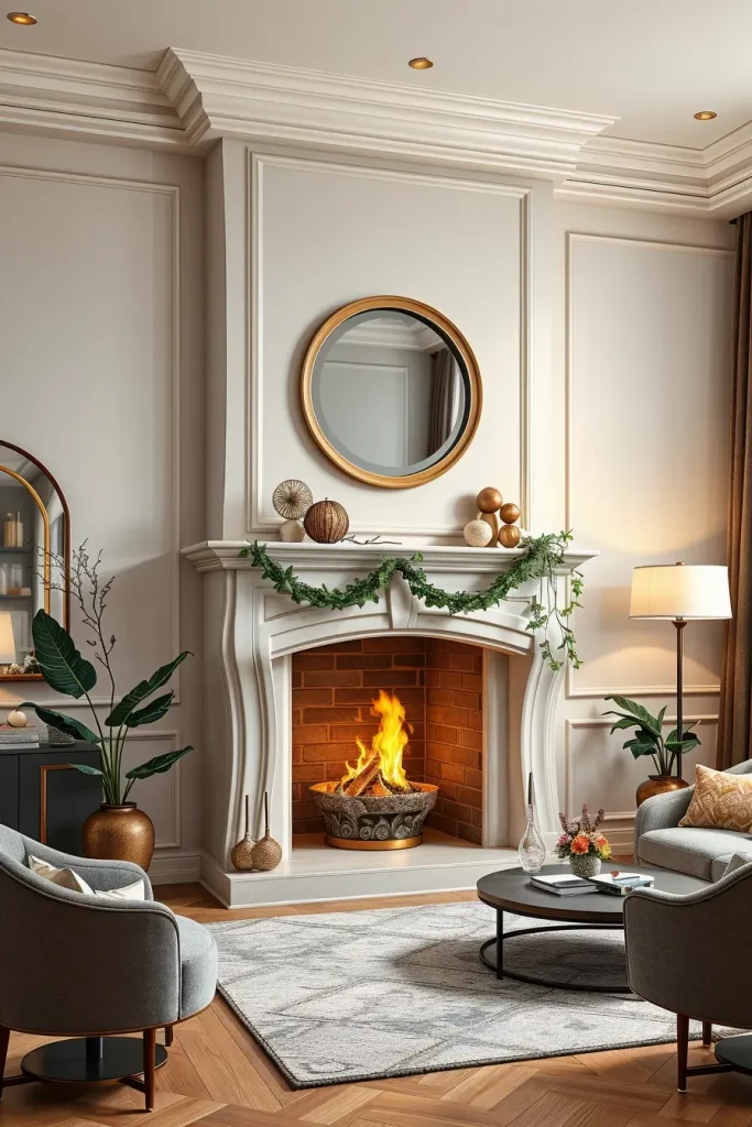 64 Mantle Xmas Decorations Ideas 2025: Stylish, Modern & Unique Fireplace Inspiration