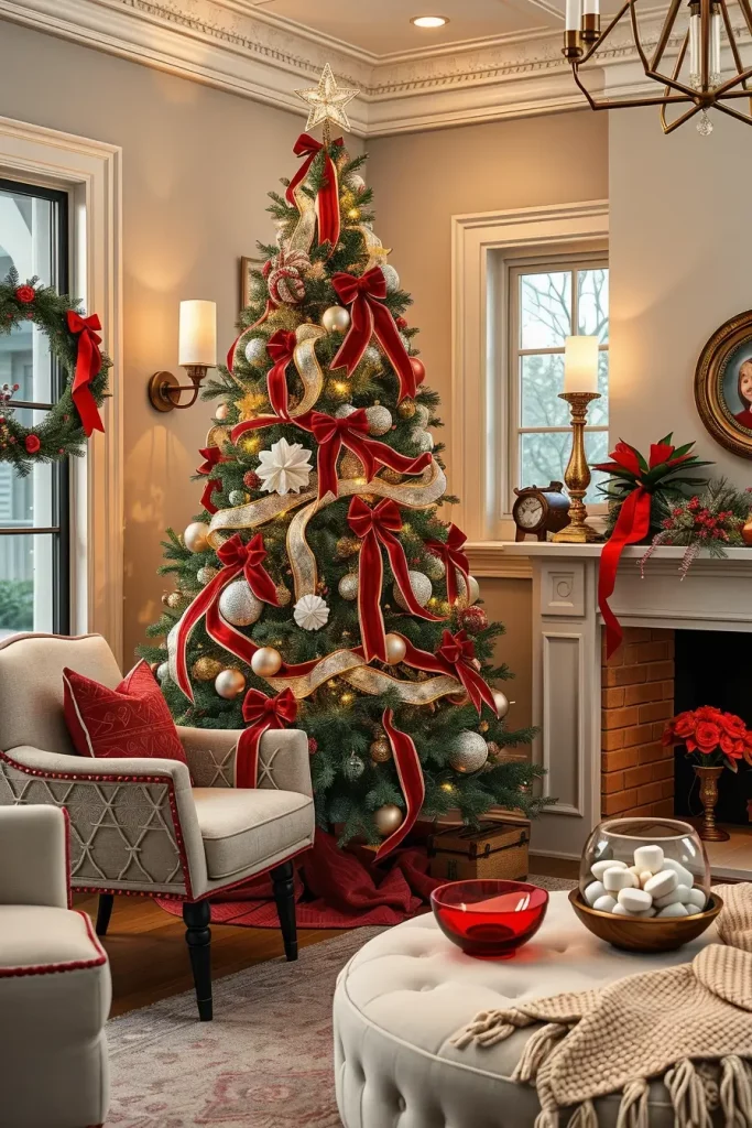 64 Red and White Christmas Tree 2025 Ideas for a Stylish Holiday Home