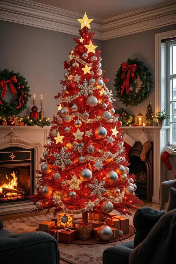 63 Red and Silver Christmas Tree 2025 Ideas for a Timeless Holiday Look