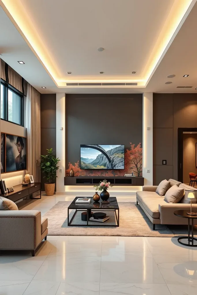 62 Living Room Wall Decoration Ideas 2026: Modern Trends and Stylish Wall Design Inspirations