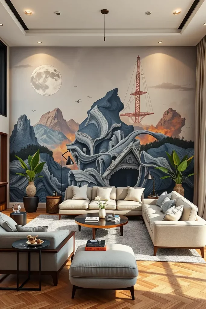 62 Living Room Wall Decoration Ideas 2026: Modern Trends and Stylish Wall Design Inspirations