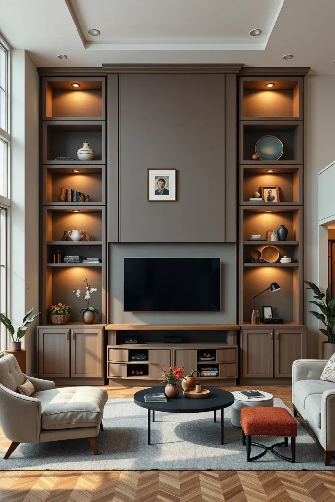 64 Living Room TV Wall Ideas 2026: Modern Designs for a Stylish Home