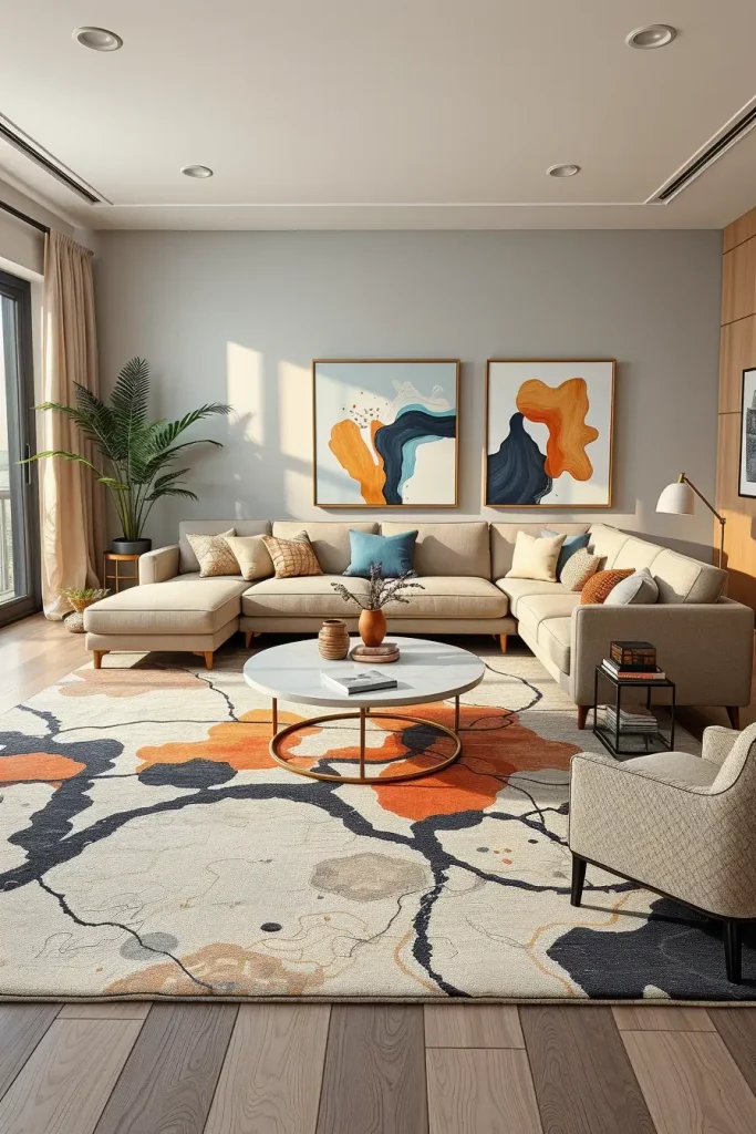 64 Rugs for Living Room Ideas 2026: Modern Decor Trends for a Stylish Home