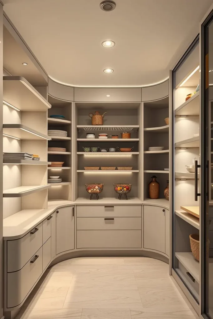 64 Pantry Remodel Ideas 2026: Stylish, Modern, and Unique Curved Pantry Designs