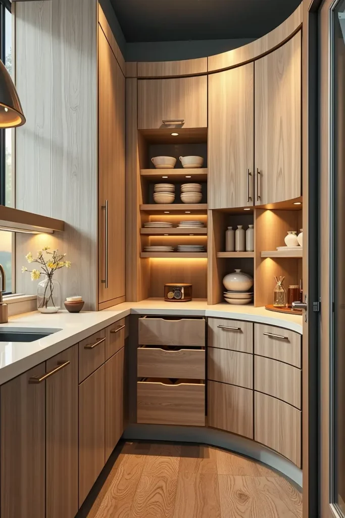 64 Pantry Remodel Ideas 2026: Stylish, Modern, and Unique Curved Pantry Designs