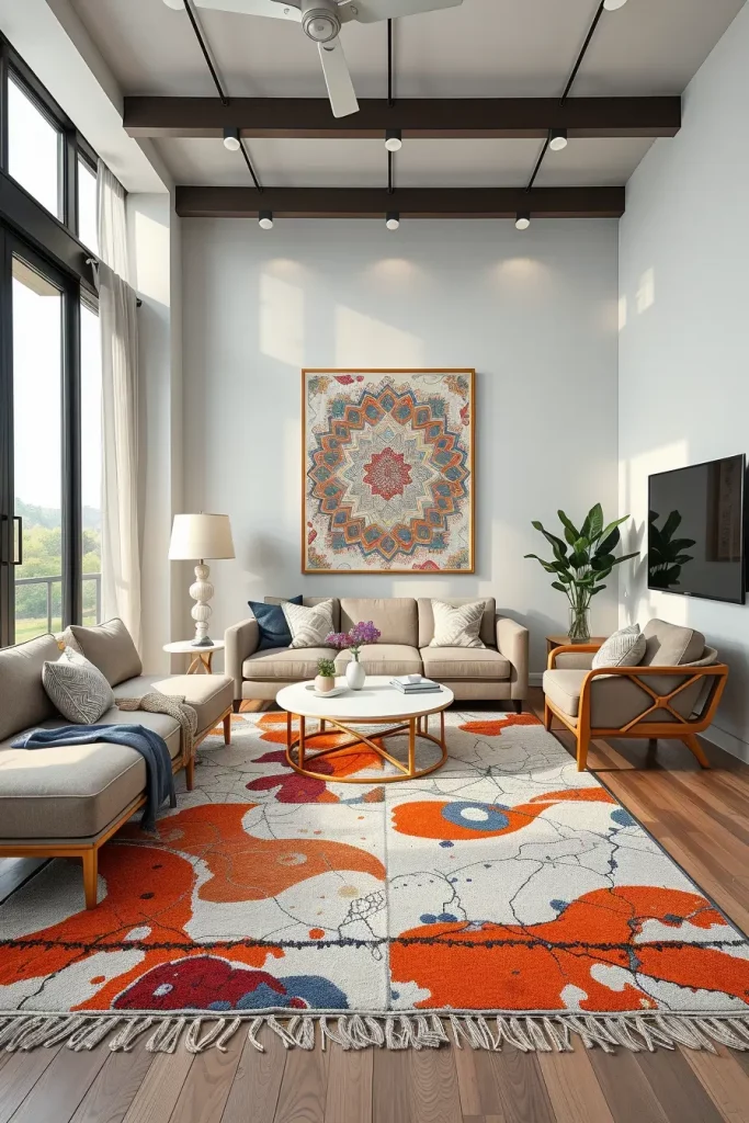 64 Rugs for Living Room Ideas 2026: Modern Decor Trends for a Stylish Home