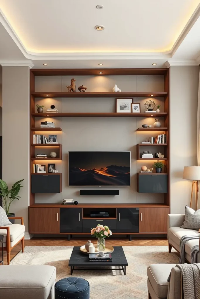 64 Living Room TV Wall Ideas 2026: Modern Designs for a Stylish Home