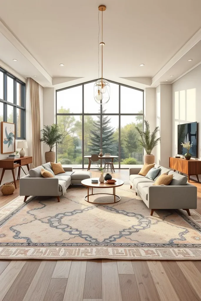 64 Rugs for Living Room Ideas 2026: Modern Decor Trends for a Stylish Home