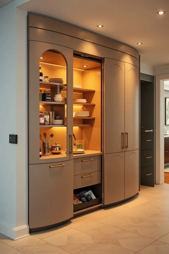 64 Pantry Remodel Ideas 2026: Stylish, Modern, and Unique Curved Pantry Designs