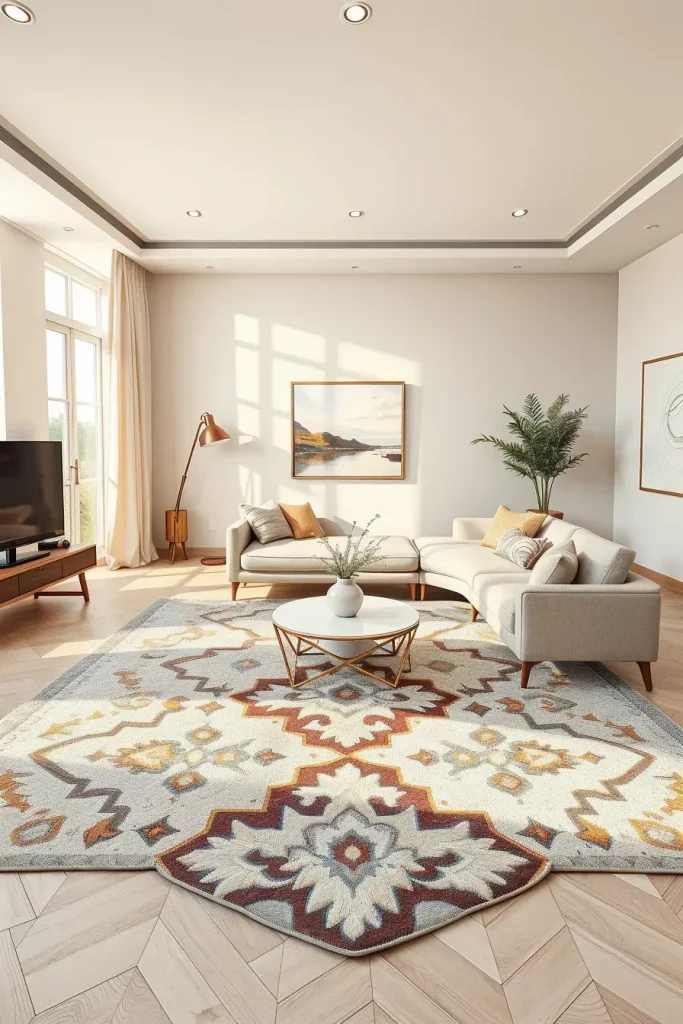 64 Rugs for Living Room Ideas 2026: Modern Decor Trends for a Stylish Home