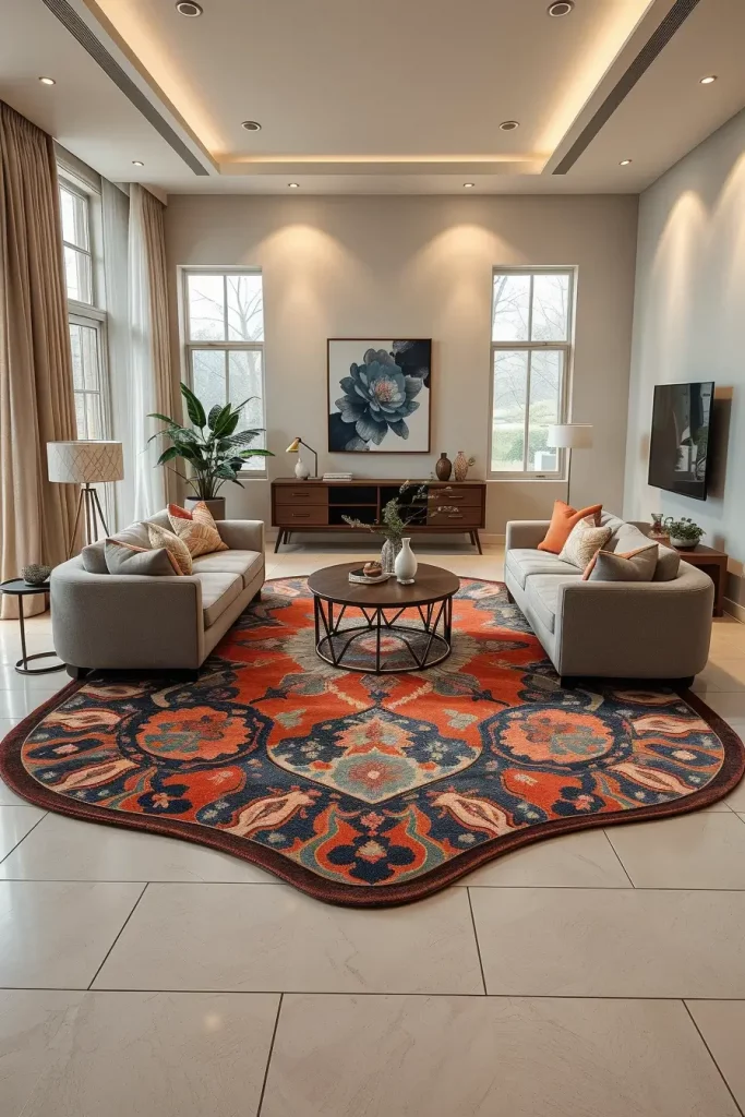 64 Rugs for Living Room Ideas 2026: Modern Decor Trends for a Stylish Home