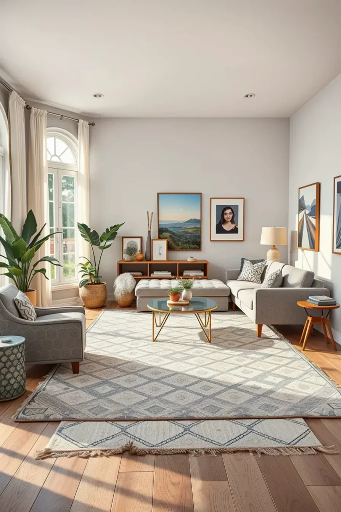 64 Rugs for Living Room Ideas 2026: Modern Decor Trends for a Stylish Home