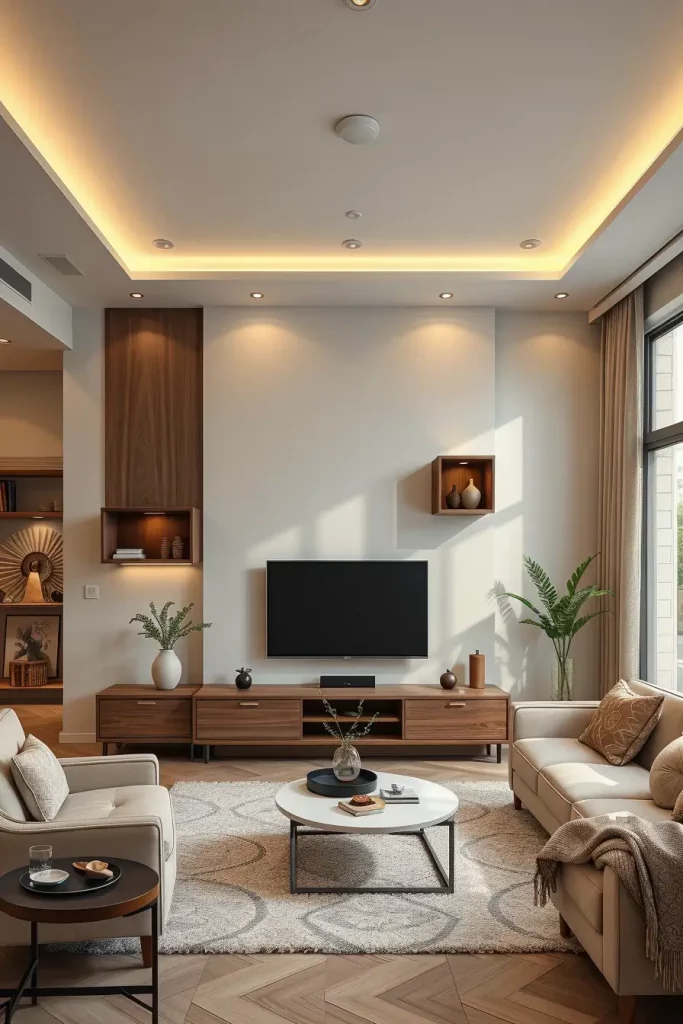 62 Living Room Wall Decoration Ideas 2026: Modern Trends and Stylish Wall Design Inspirations